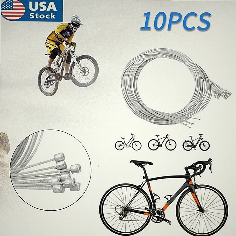 10 Bicycle Shift Cable Shifter Derailleur Gear Stainless Steel Inner Cable Wire