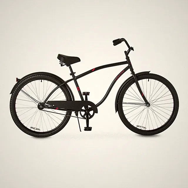 26" Pacifica Cruiser Bicycle Fits Riders 5'2" - 5'10"+ Adult, Unisex Matte Black