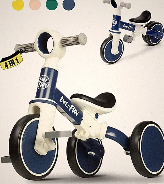 4-in-1 Baby Balance Bike Toy for Toddlers Ages 1-3 - Perfect Gift!