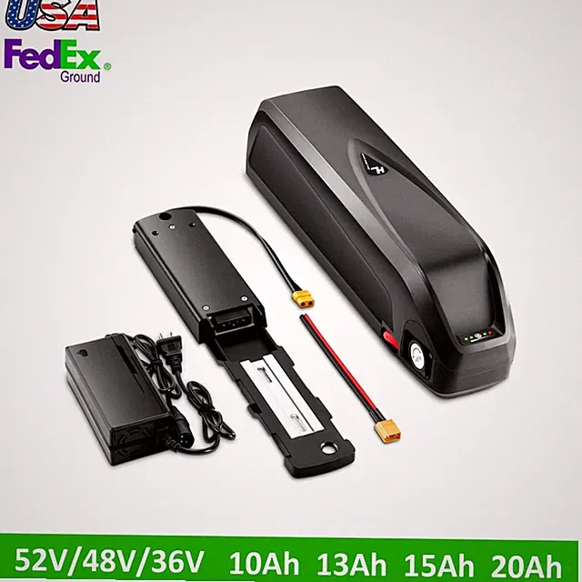 52V 48V 36V 10Ah/13Ah/15Ah/20Ah Ebike Lithium Battery For 200W-1800W Motor