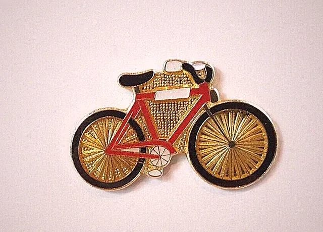Bicycle 10 Speed Cruiser Touring Road Electric EBike Enamel Pin Lapel Hat Tac