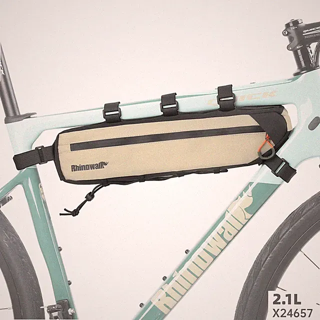 Bike Bag 2.1L/2.7L Bicycle Frame under Tube Bag Dirt-Resistant MTB Road Gravel B