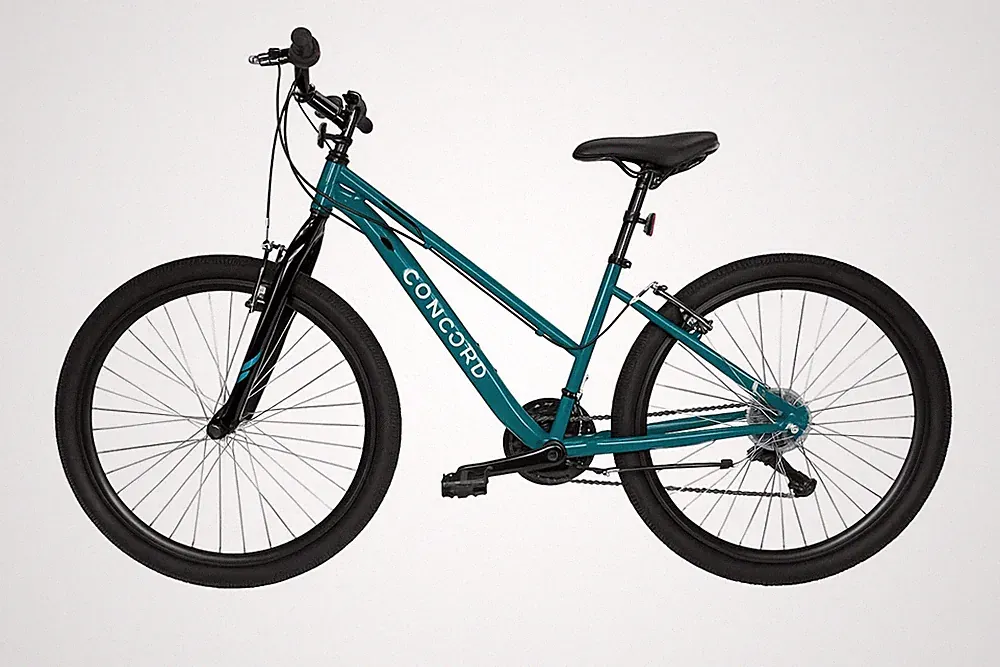 Concord 26" Hybrid Bike, 21 Speed, Green, Unisex for 5'2"-5'10" Riders