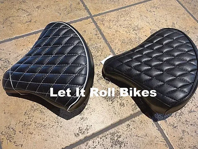 CUSTOM BICYCLE SADDLE 10" X 10" DIAMOND TREAD CRUISER LOWRIDER BIKES BLACK NEW