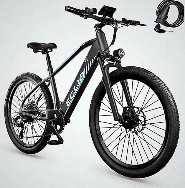ECLIO 26" Ebikes Peak 750W 48V 20mph 7-Speed Commuter Electric Bike for Adults