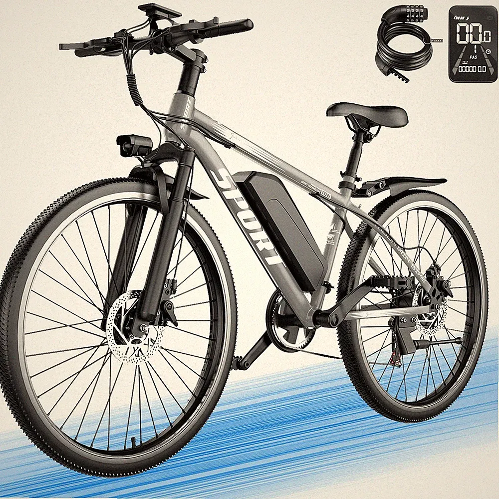 Electric Bike for Adults Teens 1500W 26" Ebike, 28 MPH & 65 Miles , Dual Brake