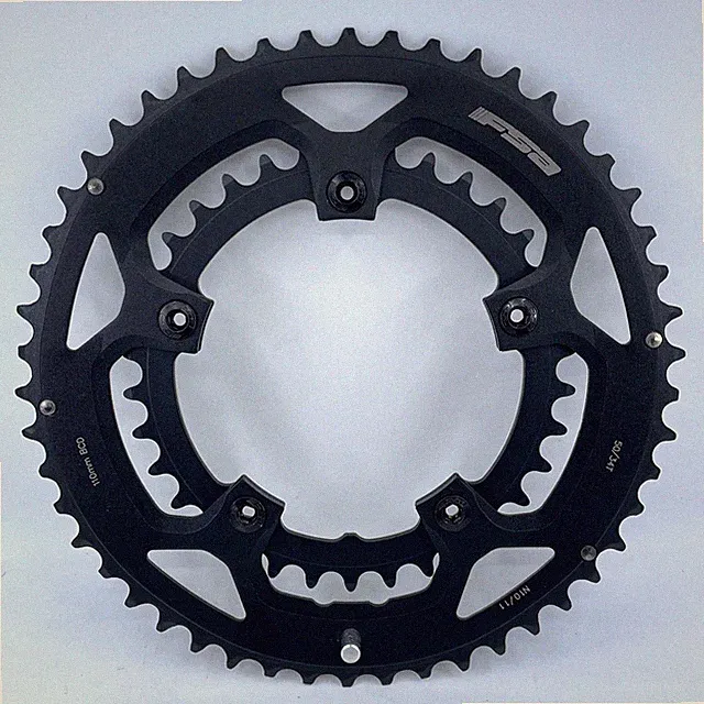 FSA Pro Road 50 & 34 Compact 5-Arm 110mm 10/11-Speed Alloy Chainring Set
