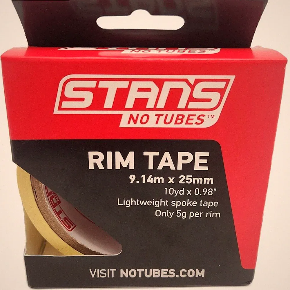 Stan's NoTubes Yellow Tubeless Bicycle Wheel Rim Tape 25mm x 10 Yard Roll