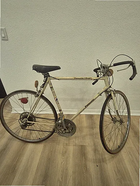 Vintage Panasonic Villager 10 Speed Road Bike Lugged Steel Frame Touring Bicycle